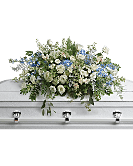 Tender Remembrance Casket Spray Sympathy Arrangement