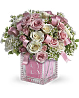 Baby's First Block by Teleflora - Pink