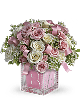 Baby's First Block by Teleflora - Pink