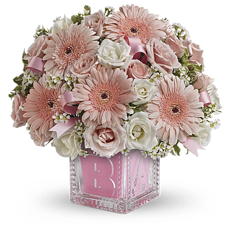 baby-s-first-block-pink-premium-from-teleflora-sendflowers-io