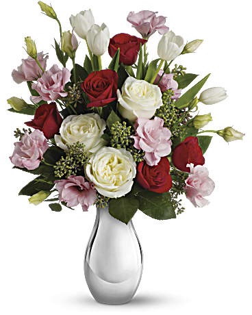 Thoughts of You Bouquet with Red Roses - Teleflora