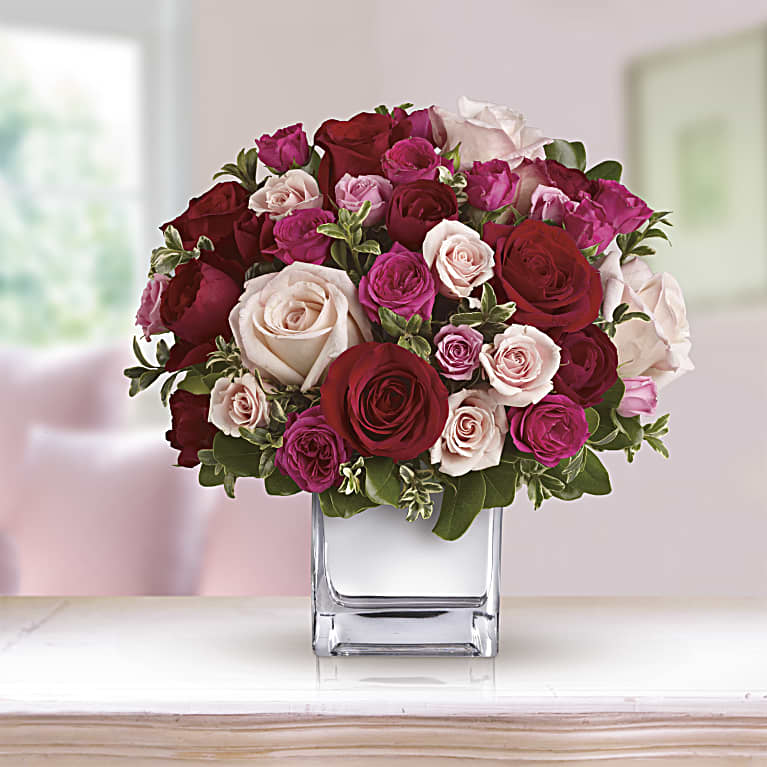 Love Medley Bouquet with Red Roses