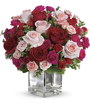 Teleflora's Love Medley Bouquet with Red Roses Flowers