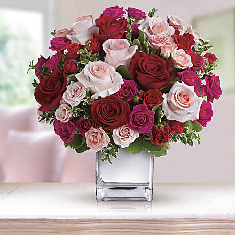 Teleflora's Love Medley Bouquet with Red Roses - Teleflora