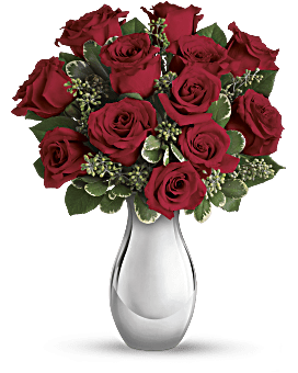 Teleflora's True Romance Bouquet with Red Roses Bouquet