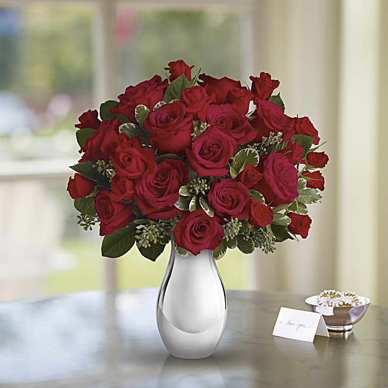 True Romance Bouquet with Red Roses