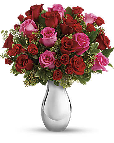 Bouquet Veritable Romance Avec Roses Rouges De Teleflora Teleflora