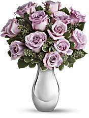 Teleflora's Roses and Moonlight Bouquet Flowers