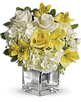 Yellow, Mixed Bouquets, Sweetest Sunrise Bouquet,  Flower Delivery By Teleflora