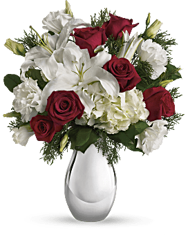 White , Mixed Bouquets , Silver Noel Bouquet , Same Day Flower Delivery , Teleflora Flowers Near Me