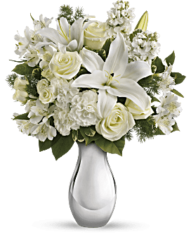 White , Mixed Bouquets , Shimmering White Bouquet , Same Day Flower Delivery By Teleflora