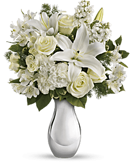 Teleflora's Shimmering White Bouquet