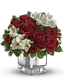 Teleflora's Christmas Blush Bouquet Flower Arrangement