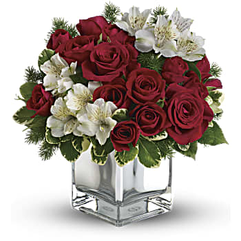 Teleflora's Christmas Blush Bouquet