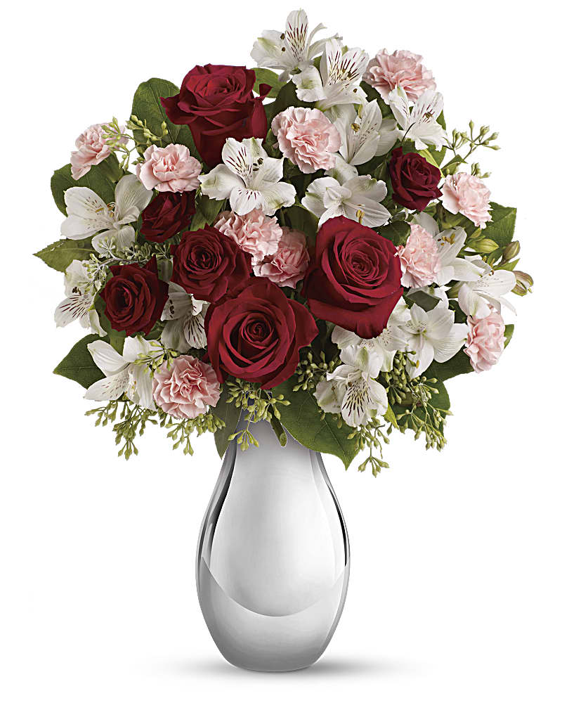 Thoughts of You Bouquet with Red Roses - Teleflora