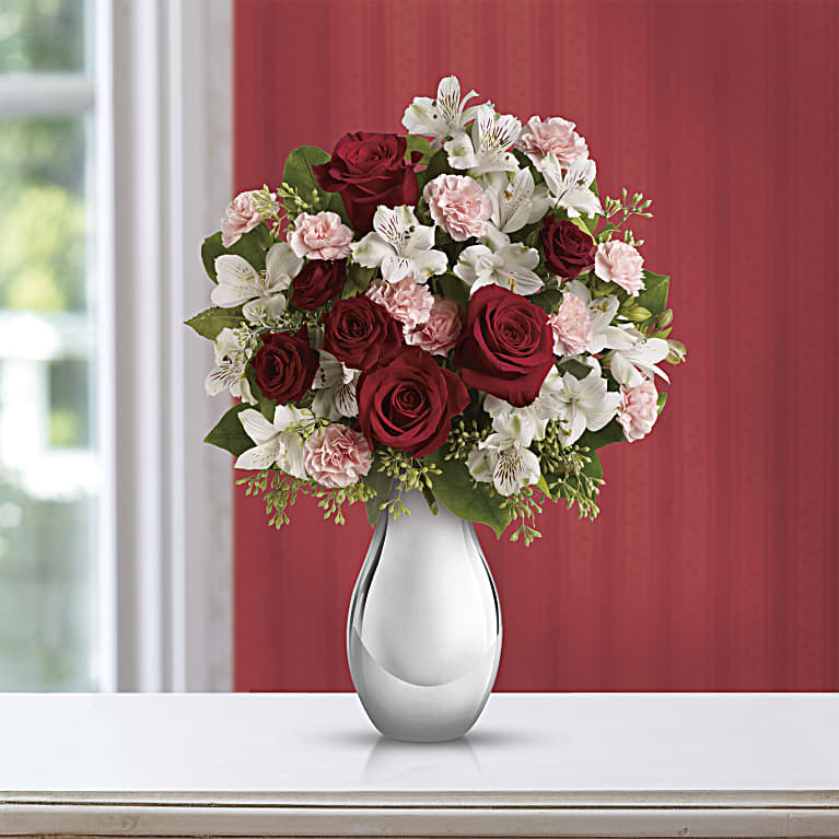 Crazy for You Bouquet with Red Roses