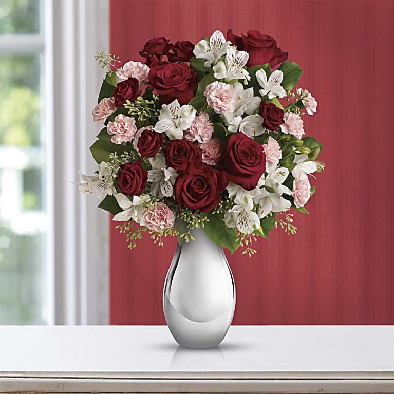 Crazy for You Bouquet with Red Roses