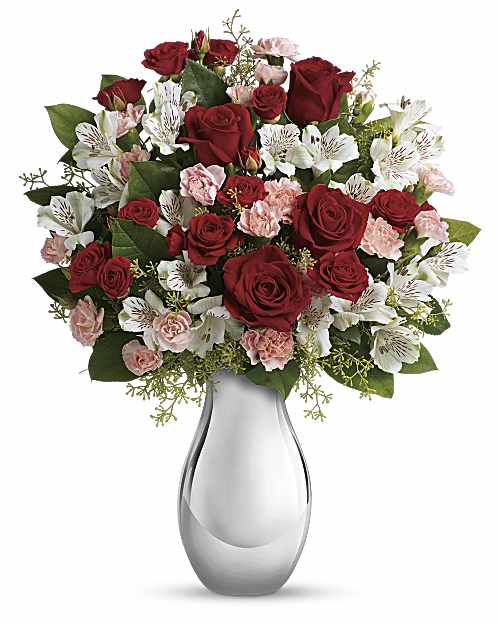 Teleflora's Crazy for You Bouquet with Red Roses - Teleflora