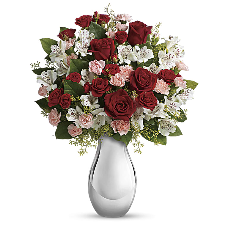 Crazy for You Bouquet with Red Roses