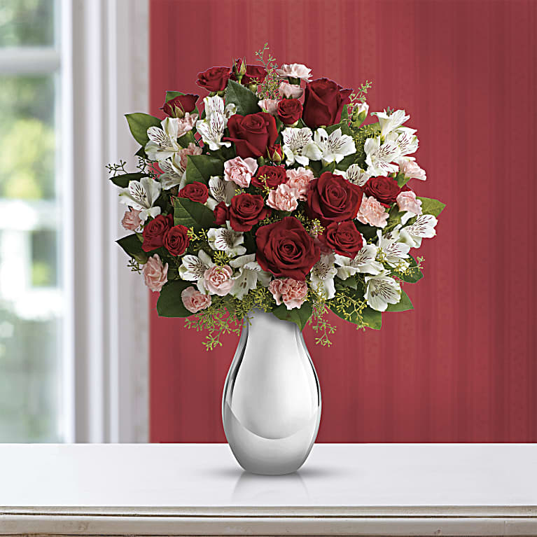 Crazy for You Bouquet with Red Roses