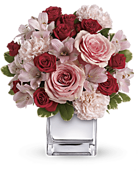 Teleflora's Love That Pink Bouquet with Roses Flower Arrangement