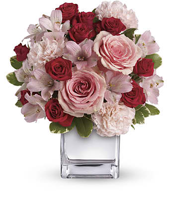 Teleflora's Love That Pink Bouquet with Roses Flowers
