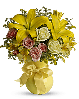 Yellow, Mixed Bouquets, Sunny Smiles Bouquet,  Flower Delivery By Teleflora