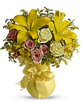 Yellow, Mixed Bouquets, Sunny Smiles Bouquet, Flower Delivery by Teleflora