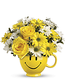 Teleflora's Be Happy® Bouquet with Roses Bouquet