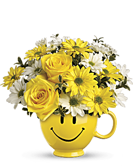 Bouquet Tout sourire® avec des roses de Teleflora