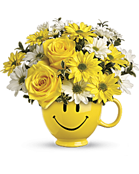 Bouquet Tout sourire® avec des roses de Teleflora