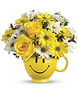 Teleflora's Be Happy® Bouquet with Roses Bouquet