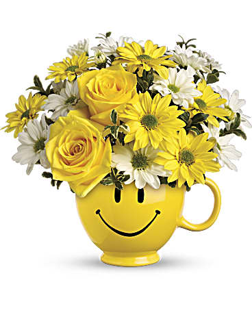 Teleflora'sBeHappy%C2%AEBouquetwithRoses