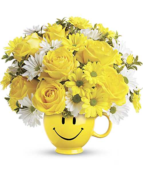 Teleflora's Be Happy® Bouquet with Roses - Teleflora