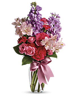 Pink , Mixed Bouquets , Jumping For Joy Bouquet ,  Flower Delivery By Teleflora
