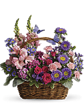 Country Basket Blooms Basket Arrangement