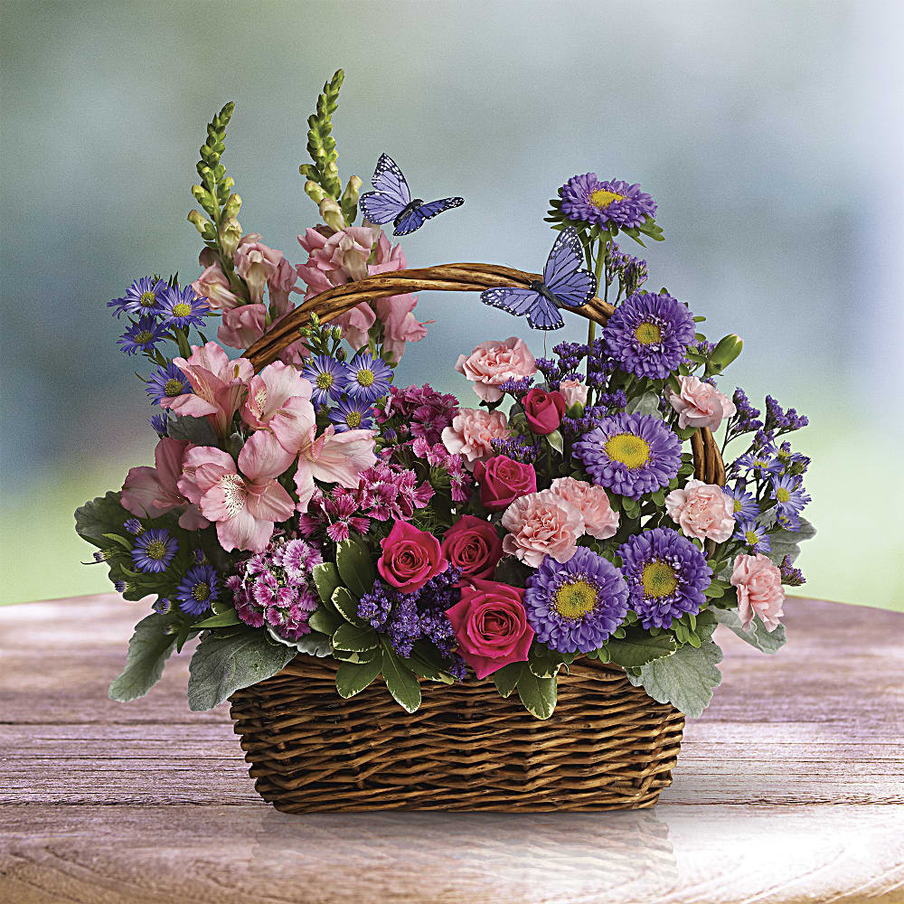 Teleflora's Secret Garden Basket #PL8TA • Canada Flowers