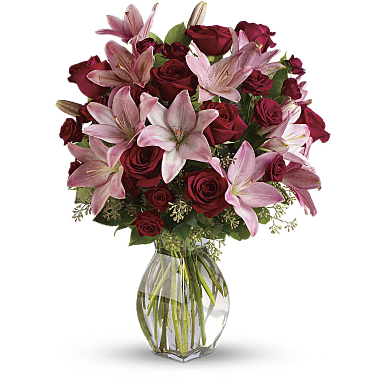 Lavish Love Bouquet with Long Stemmed Red Roses
