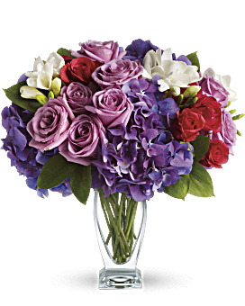 Flower Delivery By Teleflora, Purple, Mixed Bouquets, Teleflora's Rhapsody In Purple, Mother's Day Flower Arrangements