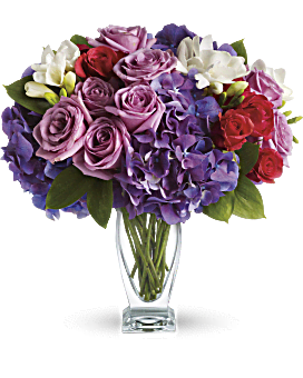 Rapsodia de Teleflora en Purple Bouquet