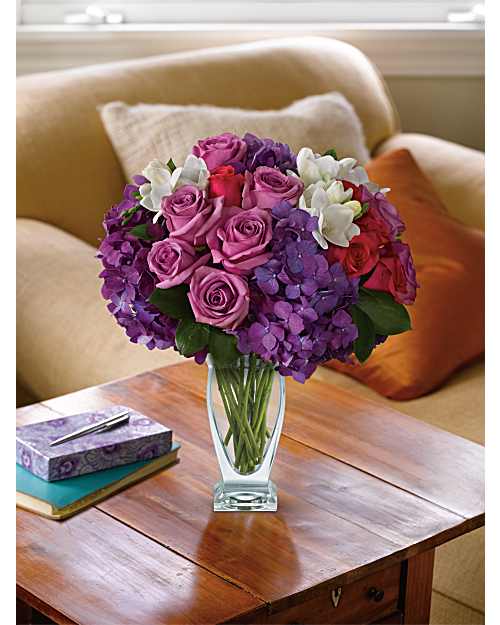Teleflora's Rhapsody in Purple Bouquet - Teleflora