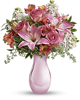 Teleflora's Pink Reflections Bouquet with Roses Bouquet