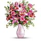 Pink Reflections Bouquet with Roses