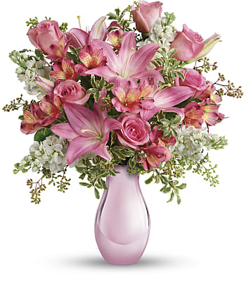 Teleflora's Pink Reflections Bouquet with Roses Flowers