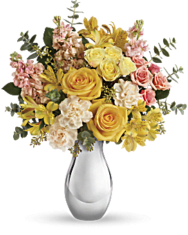 Soft Reflections Bouquet , Mixed Bouquets , Same Day Flower Delivery , Yellow , Teleflora