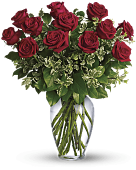 Red , Roses , Always On My Mind ,  Flower Delivery By Teleflora