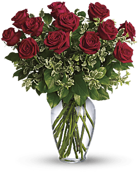 Always on My Mind - Long Stemmed Red Roses Bouquet