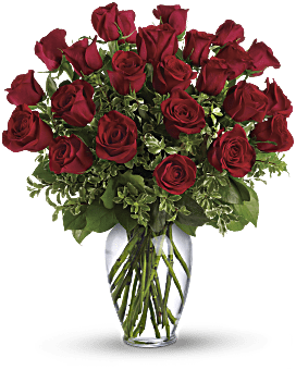 Always on My Mind - Long Stemmed Red Roses Bouquet - Teleflora