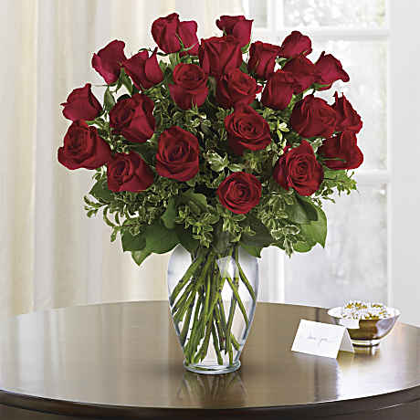 Always on My Mind - Long Stemmed Red Roses Bouquet - Teleflora