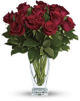 Teleflora's Rose Classique - Dozen Red Roses Bouquet